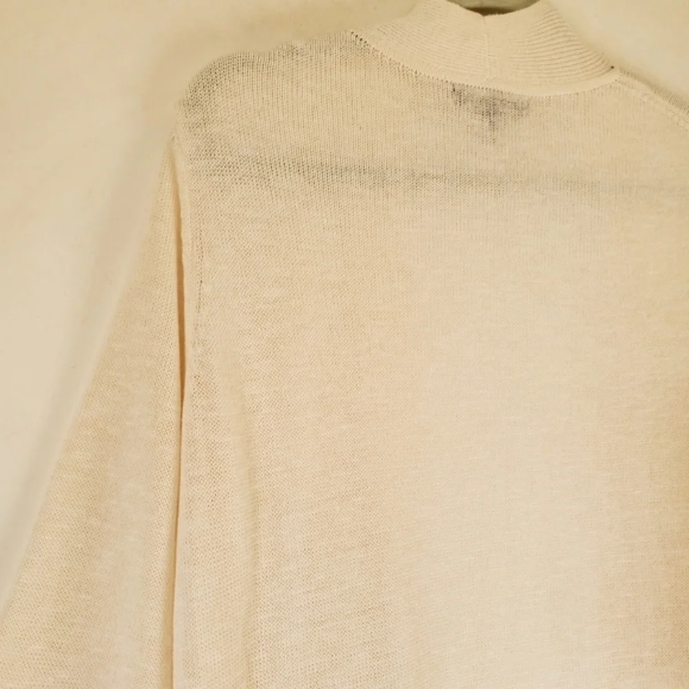 Banana Republic‎ Long Ivory Knit Open Sweater Wrap Size Small Women